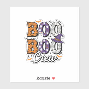 Adesivo Equipe Boo Enfermeira Design de Camisa Vintage de 