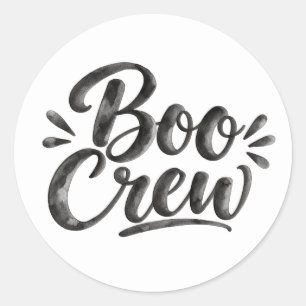 Adesivo Equipe Boo Letreiramento Divertido de Halloween em