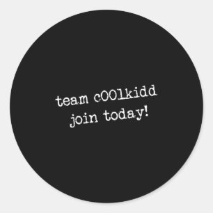 Adesivo Equipe C00lkidd Junte-se hoje à Cotação de Tendênc