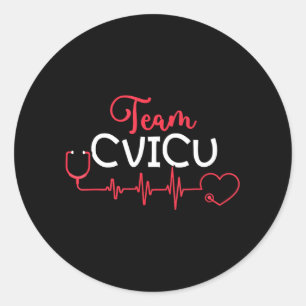 Adesivo Equipe Cvicu Cardiovascular ICU cardíaca registrad