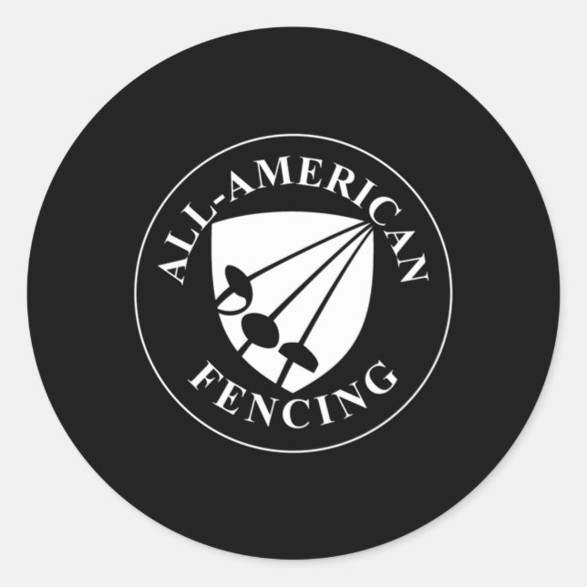 Adesivo Equipe da Academia de Esgrima All-American (Frente)