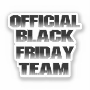 Adesivo Equipe da BLACK FRIDAY do Álbum de Recortes