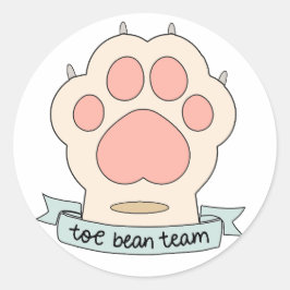 Adesivo equipe da bolinha do dedo do pé
