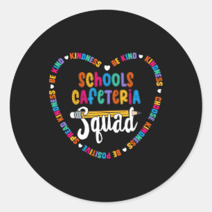 Adesivo Equipe da Cantina Escolar De Volta à Escola Feliz