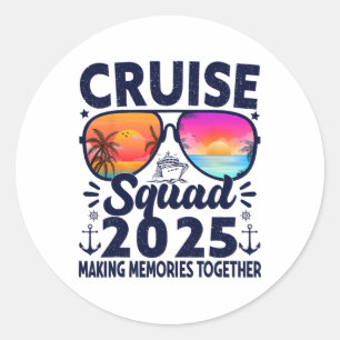 Adesivo Equipe da Cruzeiro de Verão 2025 Grupo de Viagem d