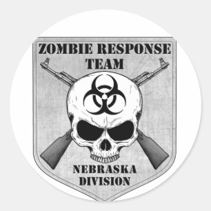 Adesivo Equipe da resposta do zombi: Divisão de Nebraska