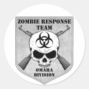 Adesivo Equipe da resposta do zombi: Divisão de Omaha