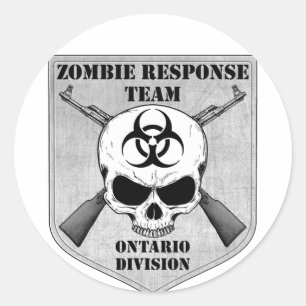 Adesivo Equipe da resposta do zombi: Divisão de Ontário