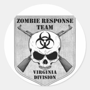 Adesivo Equipe da resposta do zombi: Divisão de Virgínia