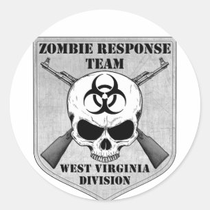 Adesivo Equipe da resposta do zombi: Divisão de West