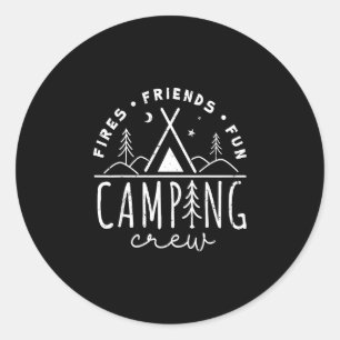 Adesivo Equipe de acampamento acampando ao ar livre viagem