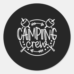 Adesivo Equipe de Acampamento Fogueira Acampamento de Verã
