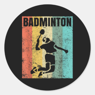 Adesivo Equipe de amor de badminton jogador treinador