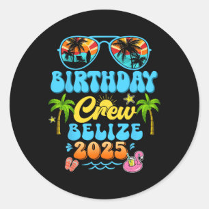 Adesivo Equipe de Aniversário de Belize Férias Cruzeiro 20