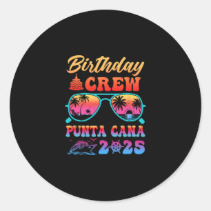 Adesivo Equipe de Aniversário de Punta Cana Férias Cruzeir