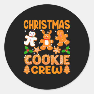 Adesivo Equipe de Assar da Tripulação do Biscoito de Natal