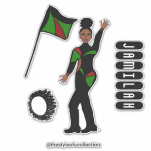 Adesivo Equipe de Bandeira GRB Estilo #1
