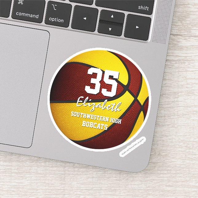 Adesivo Equipe de basquetebol do Maroon em cores presentes (Detalhe)