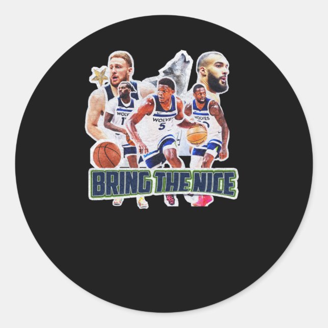 Adesivo Equipe de basquetebol Minnesota Squad Design 1 (Frente)