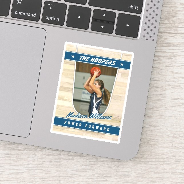 Adesivo Equipe de basquetebol personalizável de Souvenir A (Detalhe)