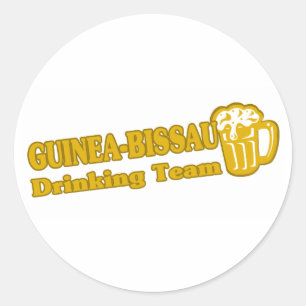 Adesivo Equipe de Bebendo da Guiné-Bissau