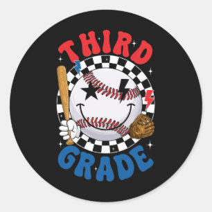 Adesivo Equipe de beisebol da terceira série Groovy Primei