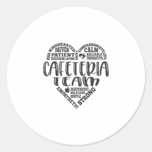 Adesivo Equipe de cantina, trabalhadora de almoço