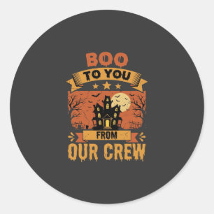 Adesivo Equipe de Casa Assombrada de Boo To You no Hallowe