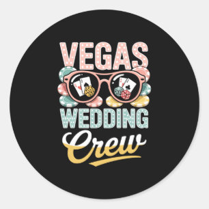 Adesivo Equipe de casamento de Vegas festa de despedida de
