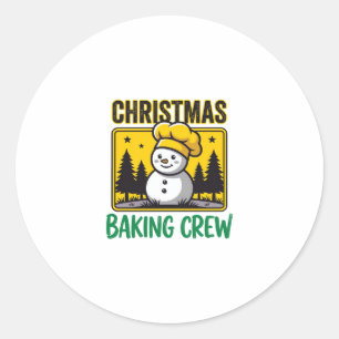 Adesivo Equipe de Confeitaria de Natal Boneco de Neve Desi