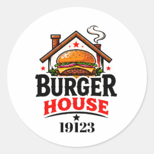 Adesivo Equipe de Cozinha do Restaurante Burger House 👨‍