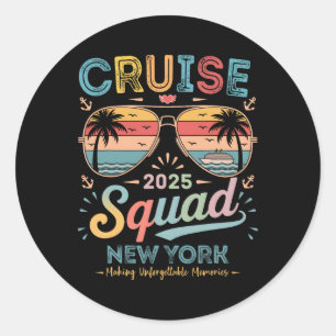 Adesivo Equipe de Cruzeiro 2025 Nova York Família Grupo Co