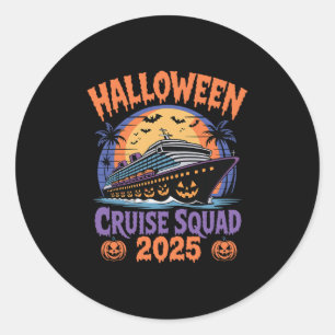 Adesivo Equipe de Cruzeiro de Halloween 2025 Festa de Féri