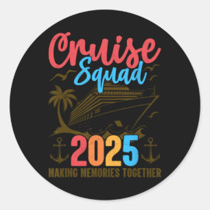 Adesivo Equipe de Cruzeiro Férias de Verão de 2025 Família