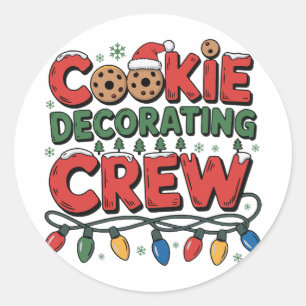 Adesivo Equipe de Decoração de Biscoitos Natal Rei Ker Cha