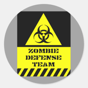 Adesivo Equipe de defesa do zombi