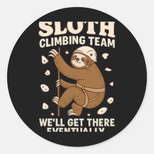 Adesivo Equipe de Escalada de Preguiça Chegaremos Lá Event