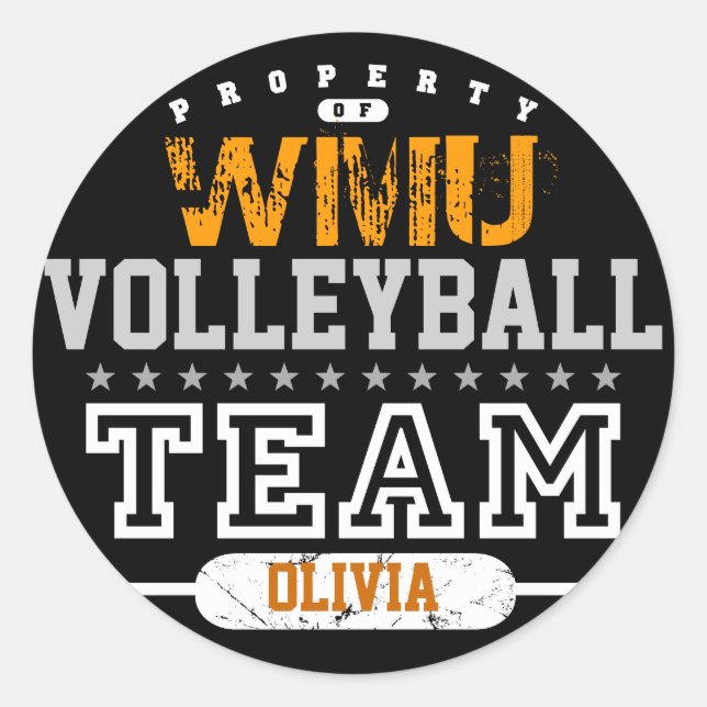 Adesivo Equipe de esporte escolar (Frente)