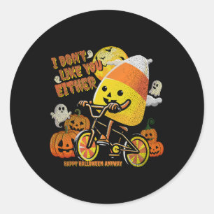 Adesivo Equipe de fantasias do Halloween Candy Corn Eu não