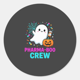 Adesivo Equipe de Farmacêuticos do Dia das Bruxas Pharma-B