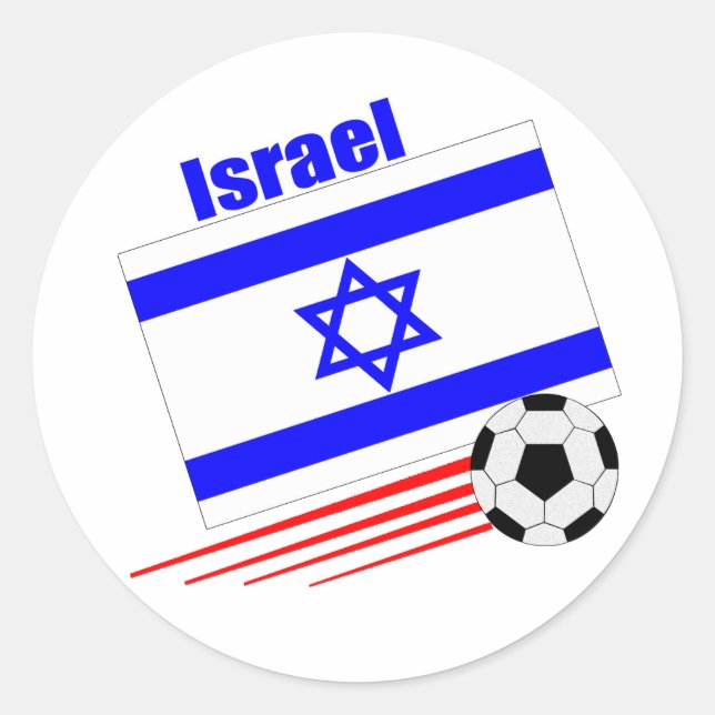 Adesivo Equipe de futebol de Israel (Frente)