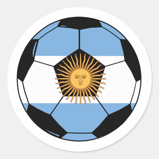 Adesivo Equipe de futebol na Argentina (Frente)