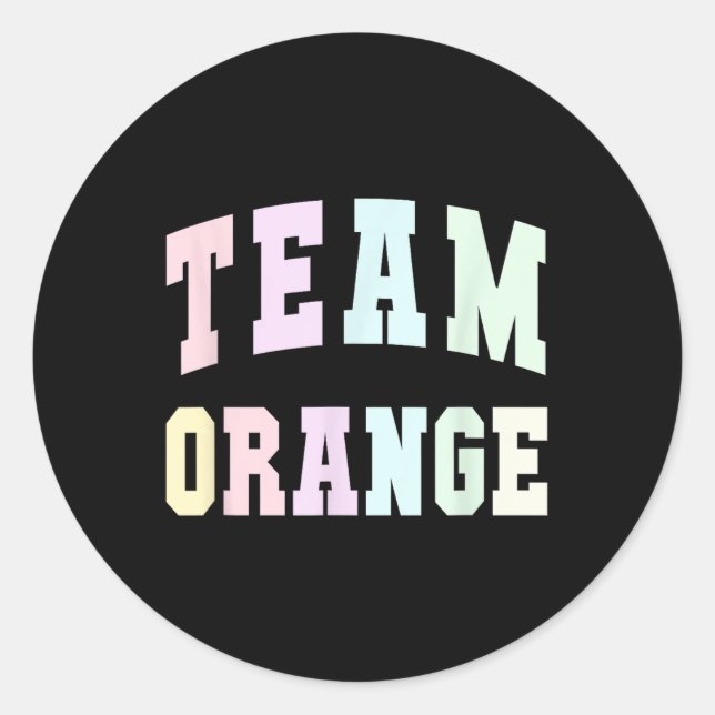 Adesivo Equipe De Futebol Orange Summer Camp Game Sp (Frente)