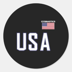 Adesivo Equipe de ginástica da Sinalizador dos Estados Uni