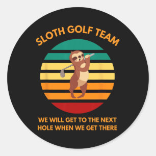 Adesivo Equipe de Golfe de Preguiça Golfistas Lentos Fãs d