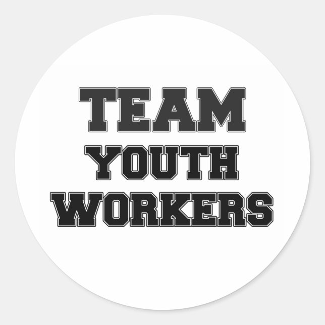 Adesivo Equipe de jovens trabalhadores (Frente)