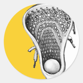 Adesivo Equipe de Lacrosse Amarela