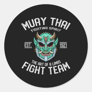 Adesivo Equipe de Luta do Demônio Oni Muay Thai - Nak Muay