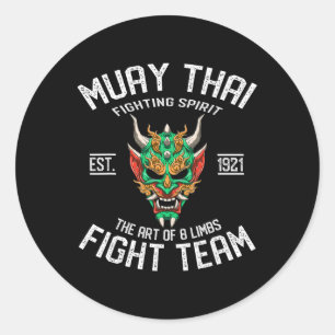 Adesivo Equipe de Luta Muay Thai Oni - Kickboxing