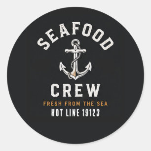 Adesivo Equipe de Mariscos Pescaria & Amante de Frutos do